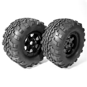 160mm x 85mm Black Beadlock Tire (Pair)