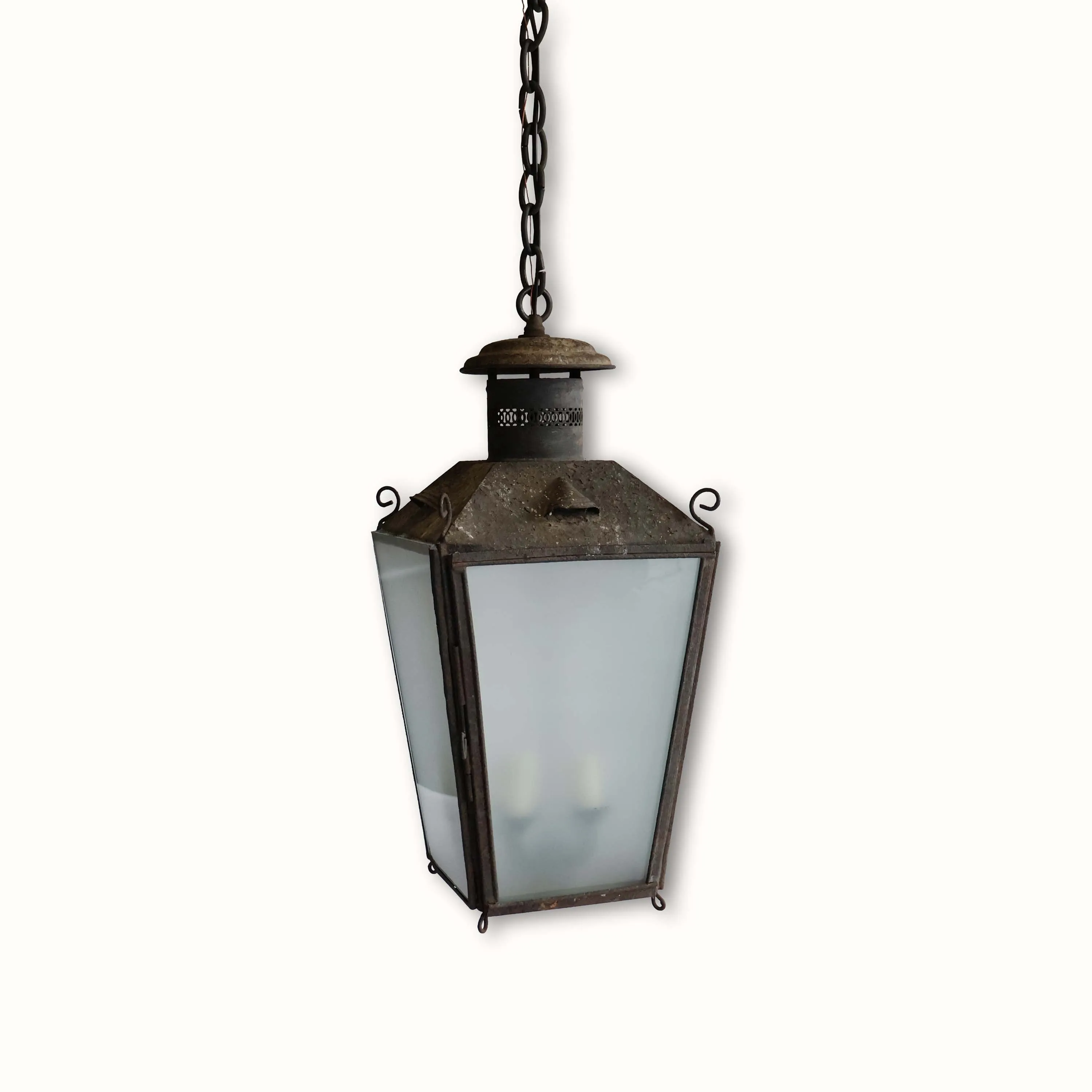 19th Century French Metal Hanging Pendant