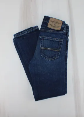 ABERCROMBIE LOW RISE SLIM STRAIGHT JEANS 8Y EUC