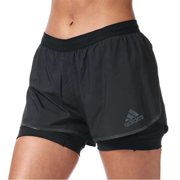 Adidas Adizero Two-in-One Shorts Ladies