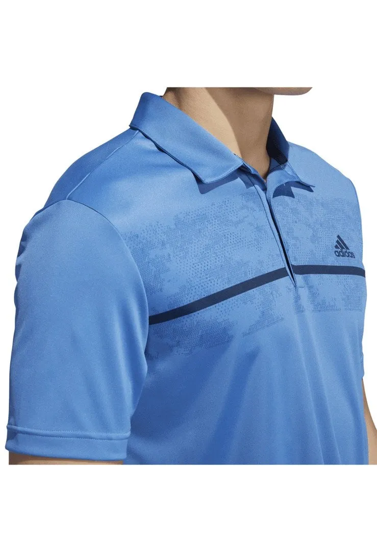 adidas Chest Print Golf Polo Shirt H36253