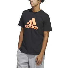 Adidas Mens Knit Cotton Graphic T-Shirt