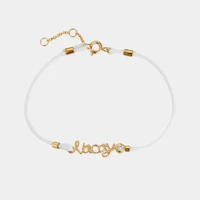 AJOA VACAY WHITE CORD BRACELET