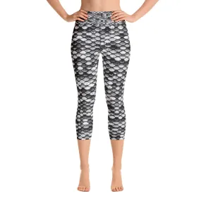 Albino Dragon Skin Yoga Capri Leggings