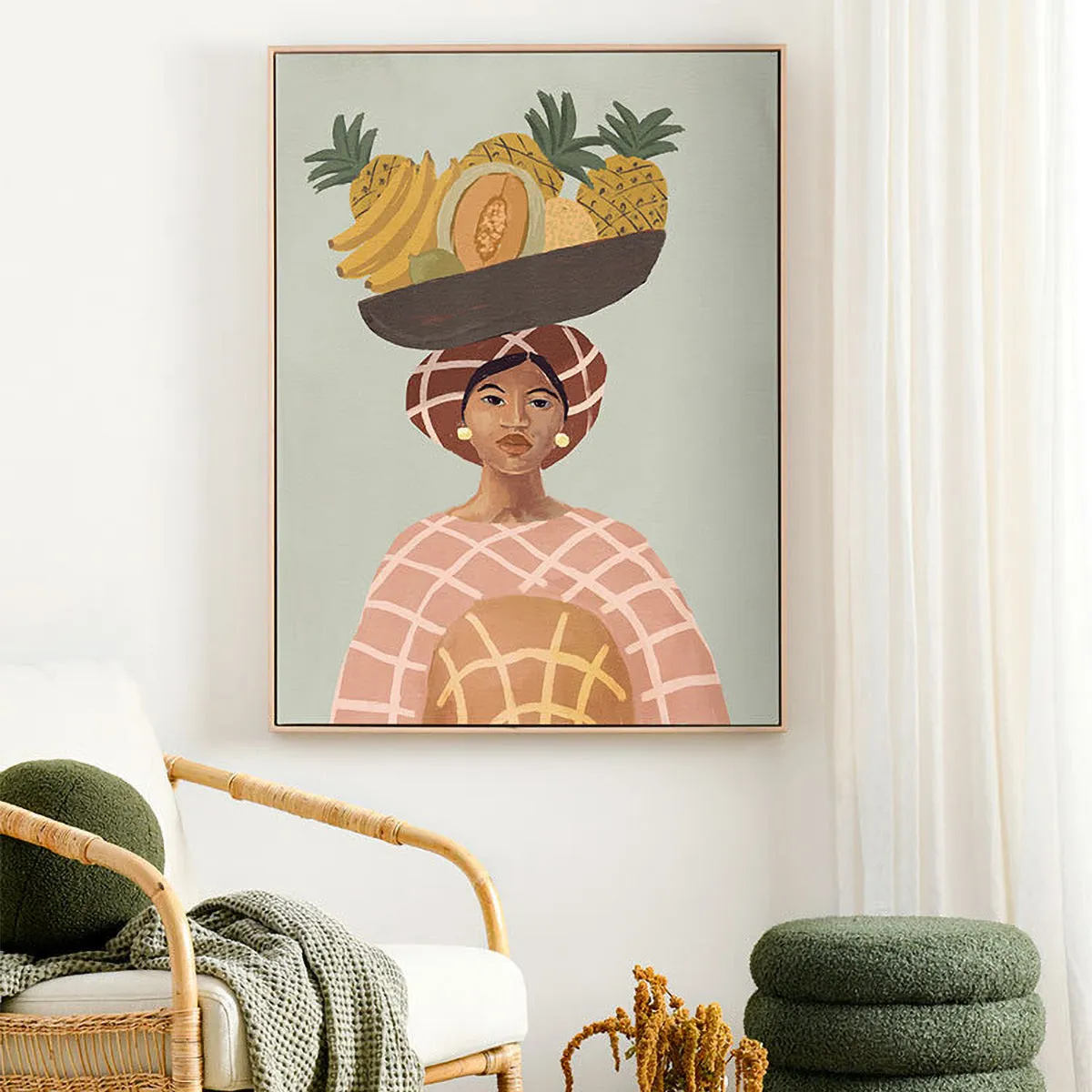 Alma De Verano Portrait Art Print