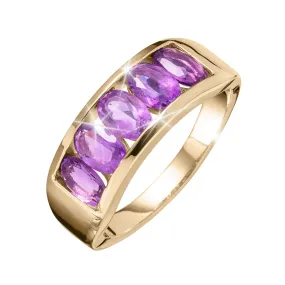 Amethyst Rainstorm Ring