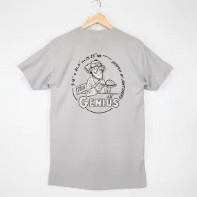 Anti Hero Skateboards - The Genius T-Shirt - Silver / Grey / Black