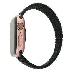 Apple Watch (38/40/SE/41MM) Elastisk Stof Rem - Str. XS - Sort