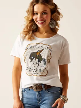 Ariat 10051439 Womens American Cowboy T-Shirt White