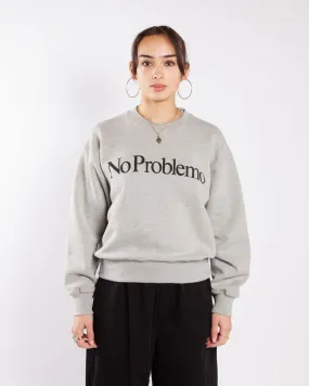 Aries No Problemo Sweatshirt Grey Marl