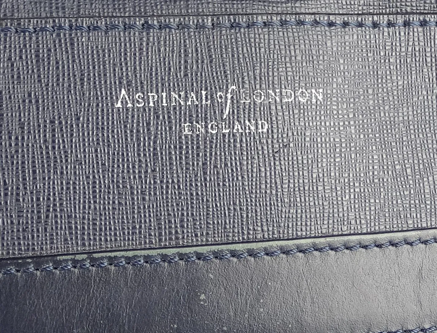 Aspinal Of London Mens Navy The Anderson Messenger