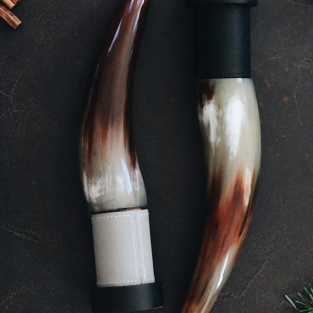 Aubrac Cattle Horn Pepper Mill