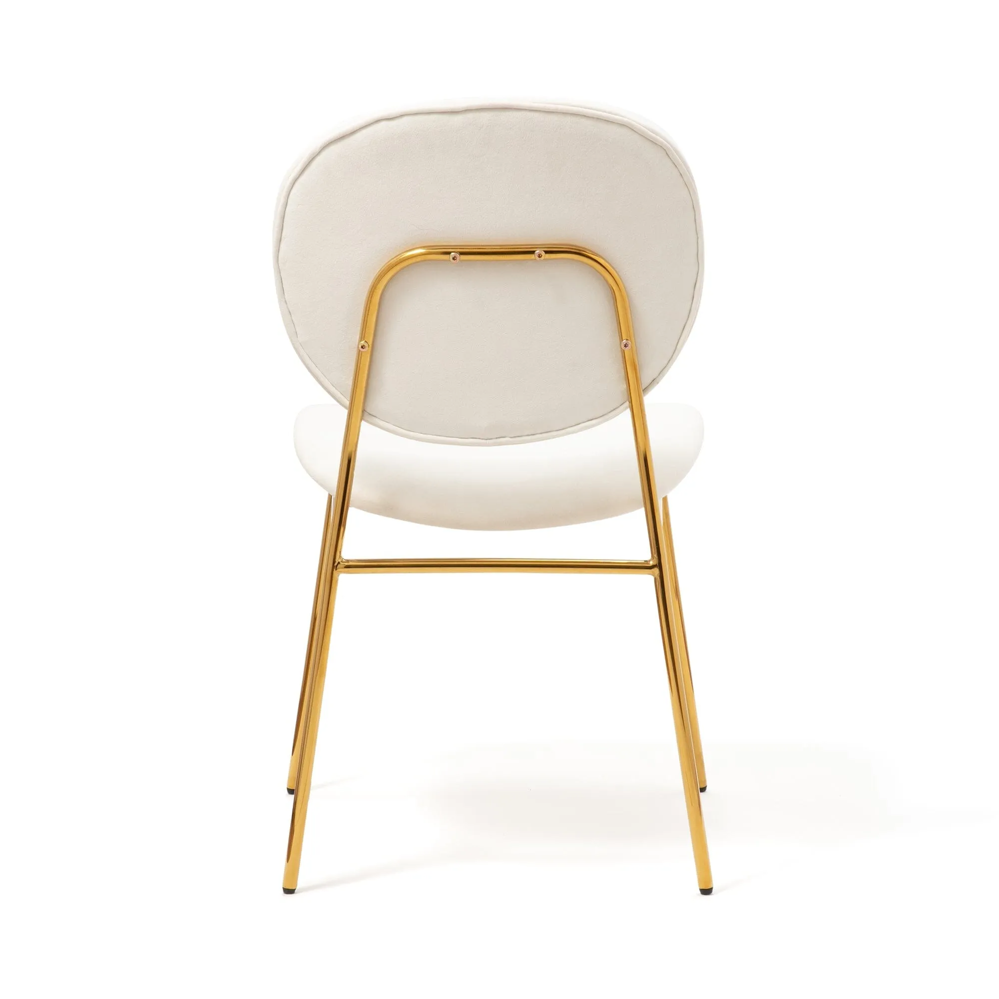 Belle Chair White 500 × 560 × 810 Gold