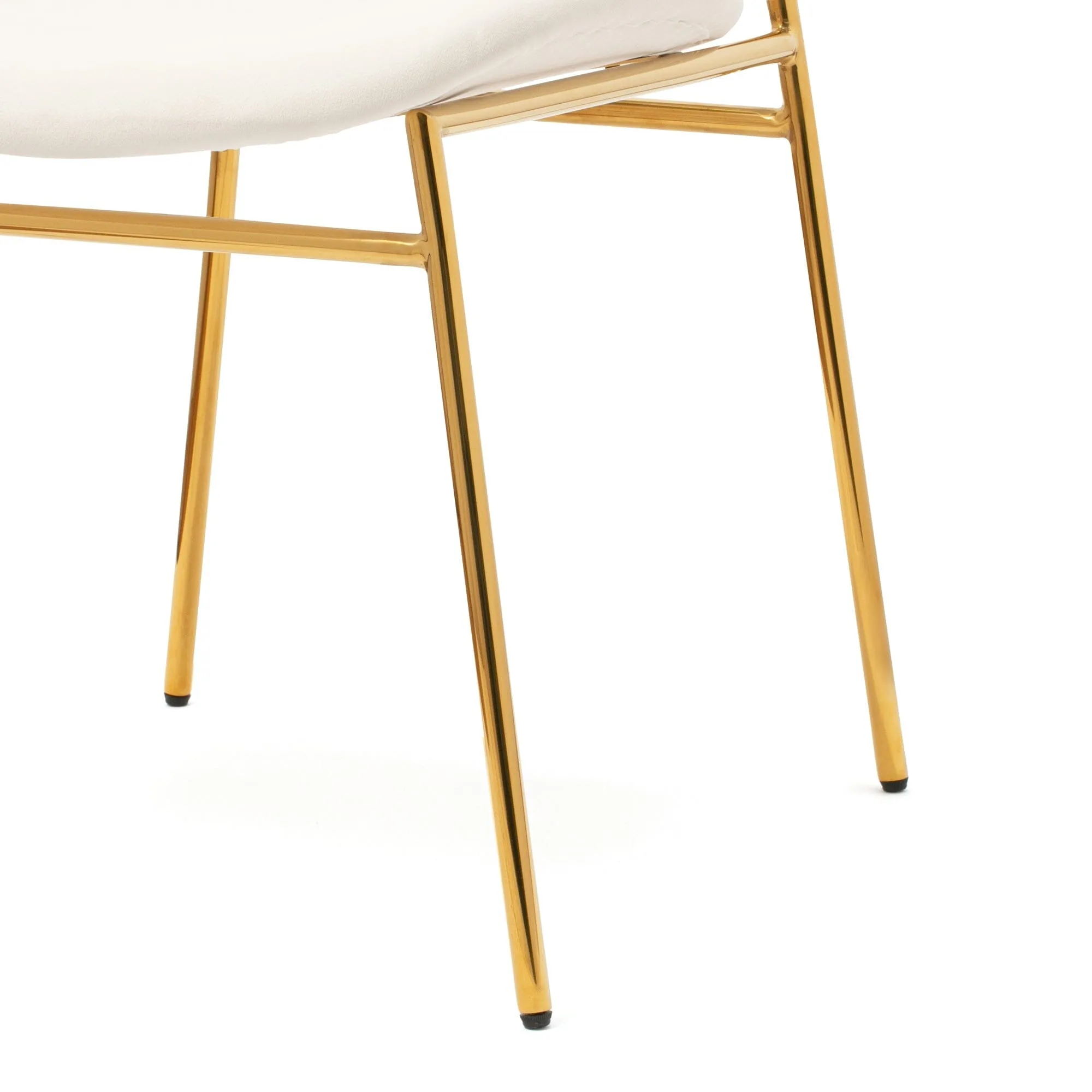 Belle Chair White 500 × 560 × 810 Gold