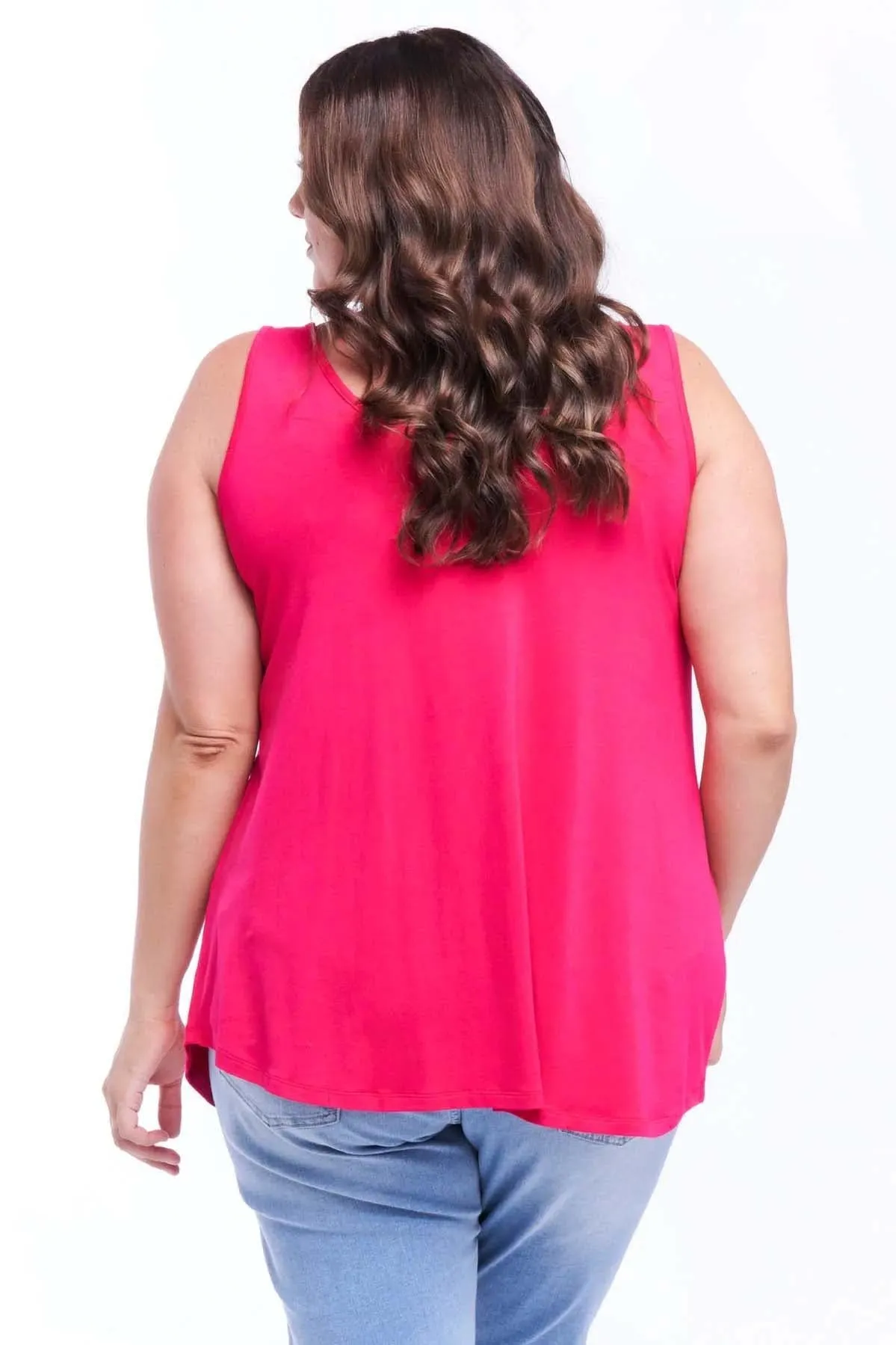 Betty Basics Sirena Tank in Rose Red