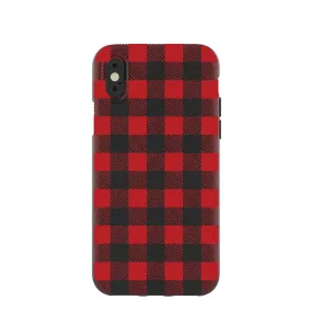 Black Flannel iPhone X Case