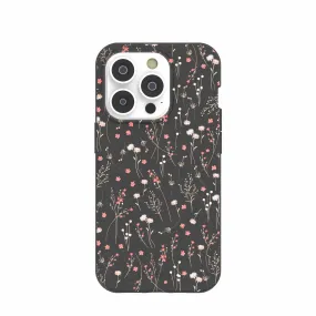 Black Night Garden iPhone 14 Pro Case with MagSafe Module