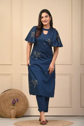 Blue Elegance Kurti Sets: Timeless Style by Aaronee