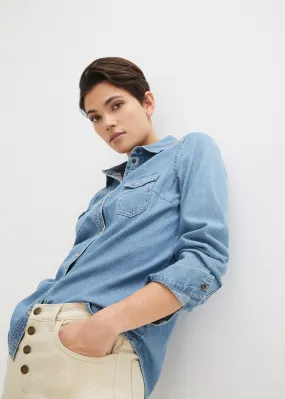 Bluza iz jeansa z vezenino