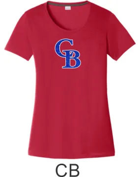 Bulldawgs Ladies Wicking Tee - 2 designs- Matte or Glitter