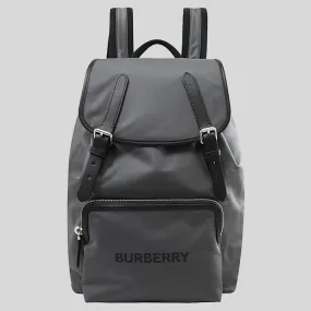 Burberry Unisex Nylon Aviator Rucksack Charcoal Grey 80618041