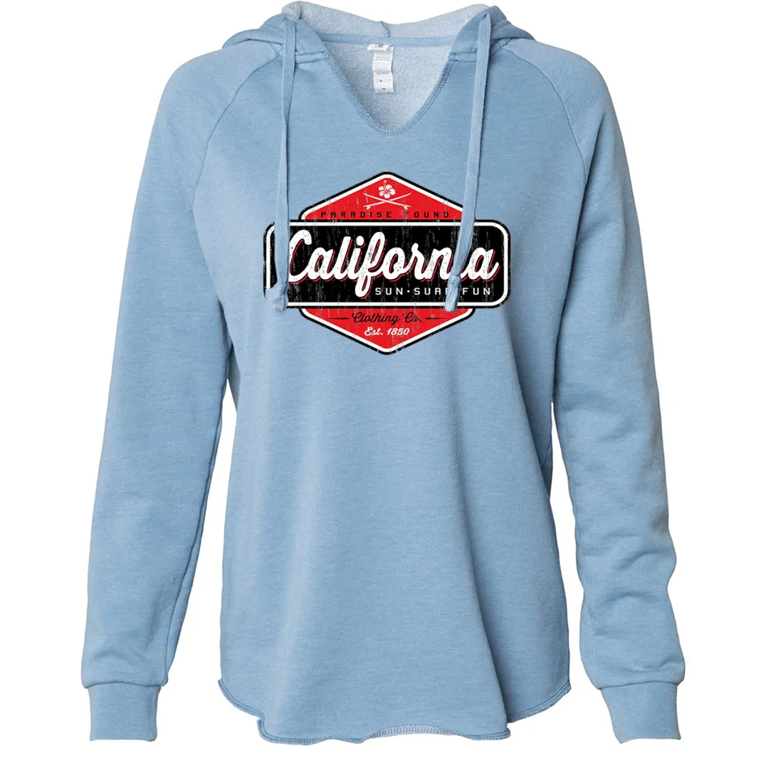 California Paradise Found Women's Soft Hooded Pullover