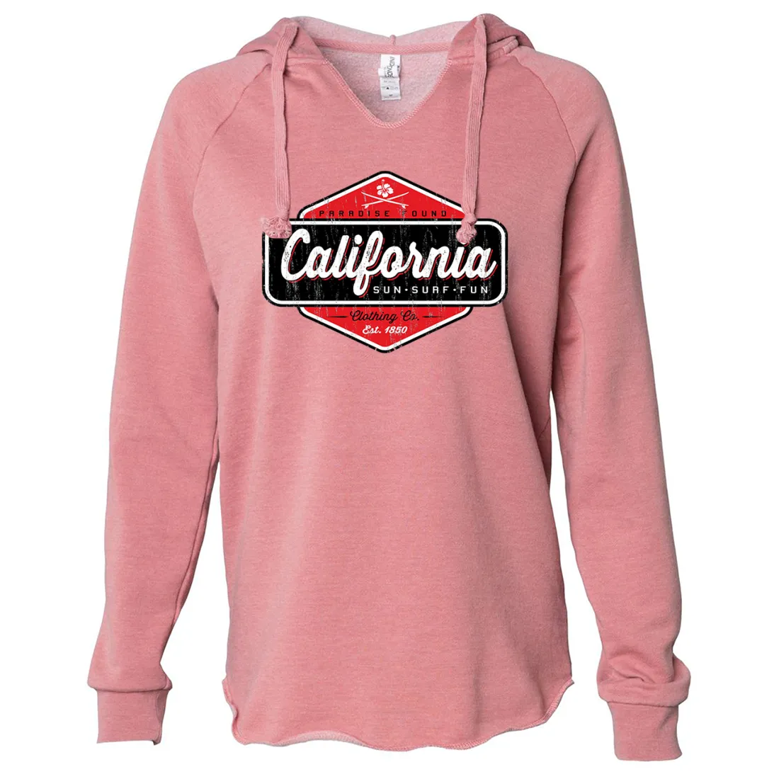 California Paradise Found Women's Soft Hooded Pullover