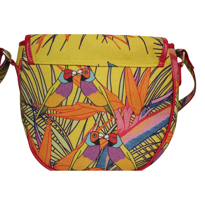 Canvas Crossbody Bag - Australian Bird