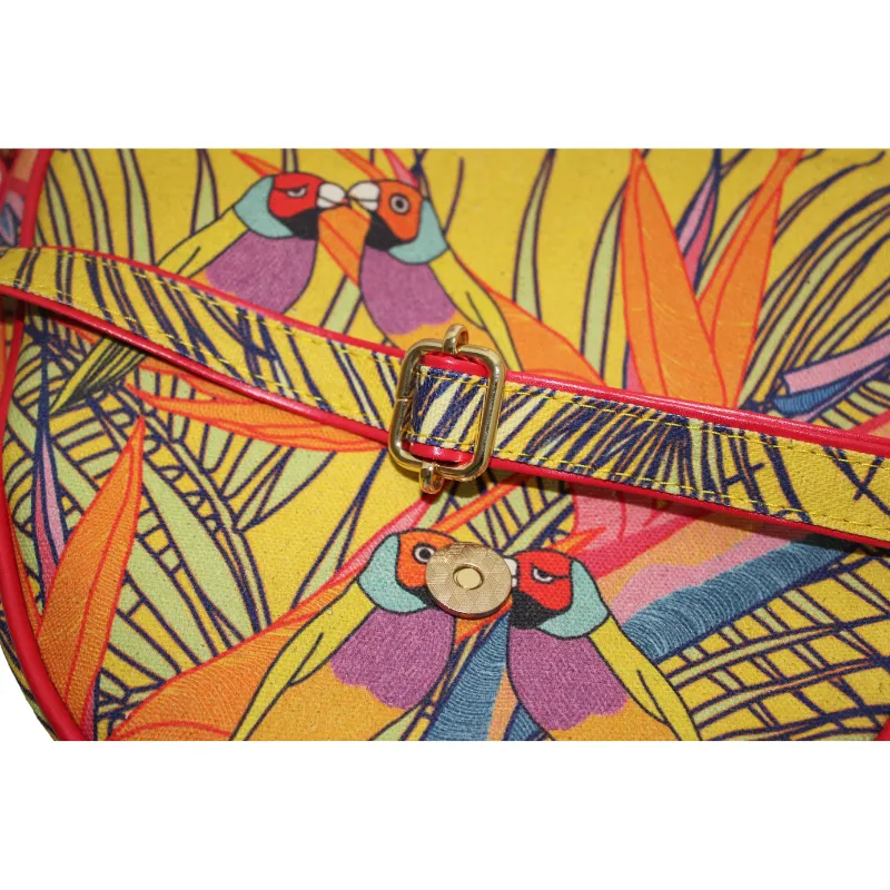 Canvas Crossbody Bag - Australian Bird