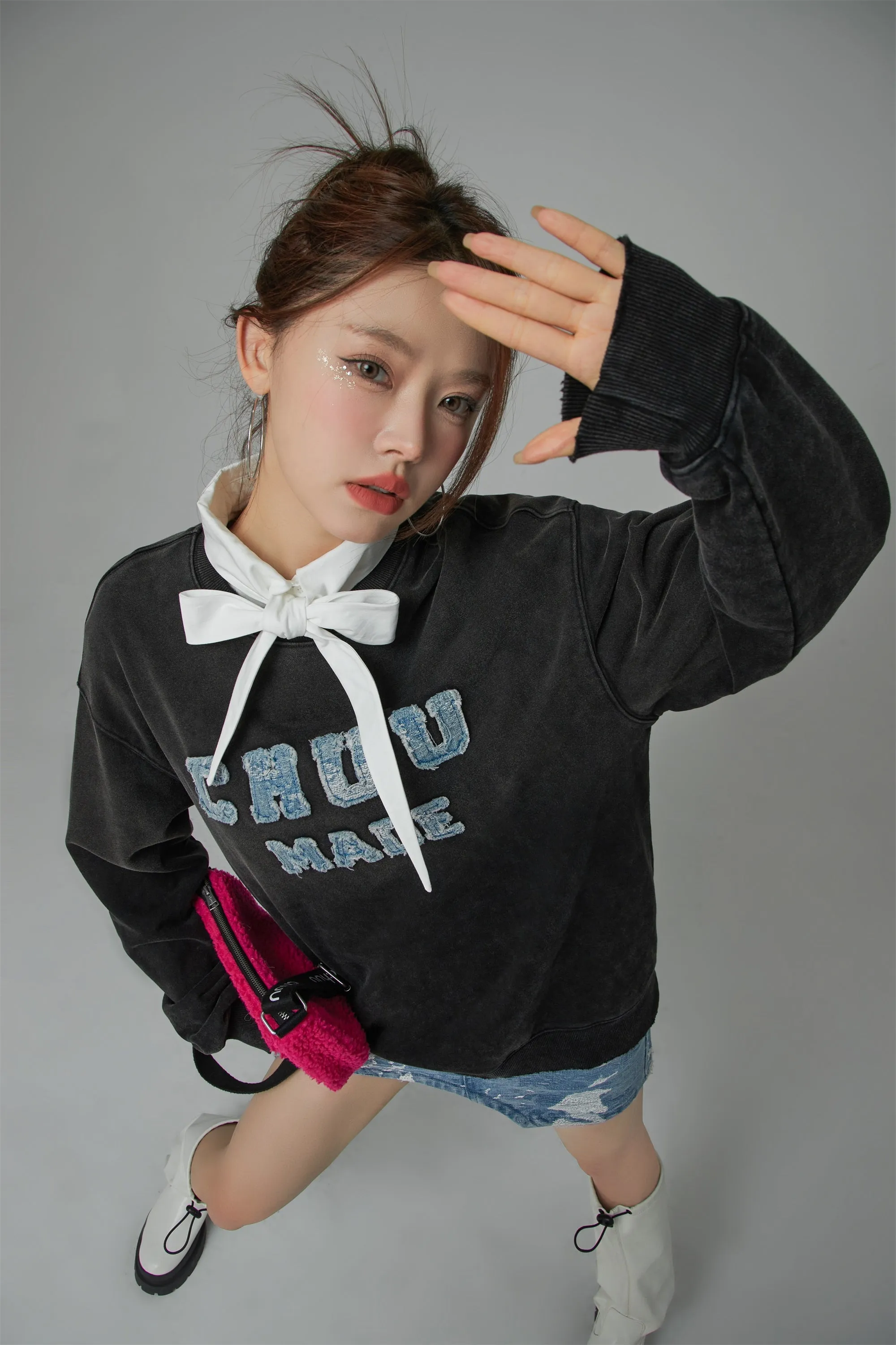 Chuu Made Washed Loose Fit Sweatshirt