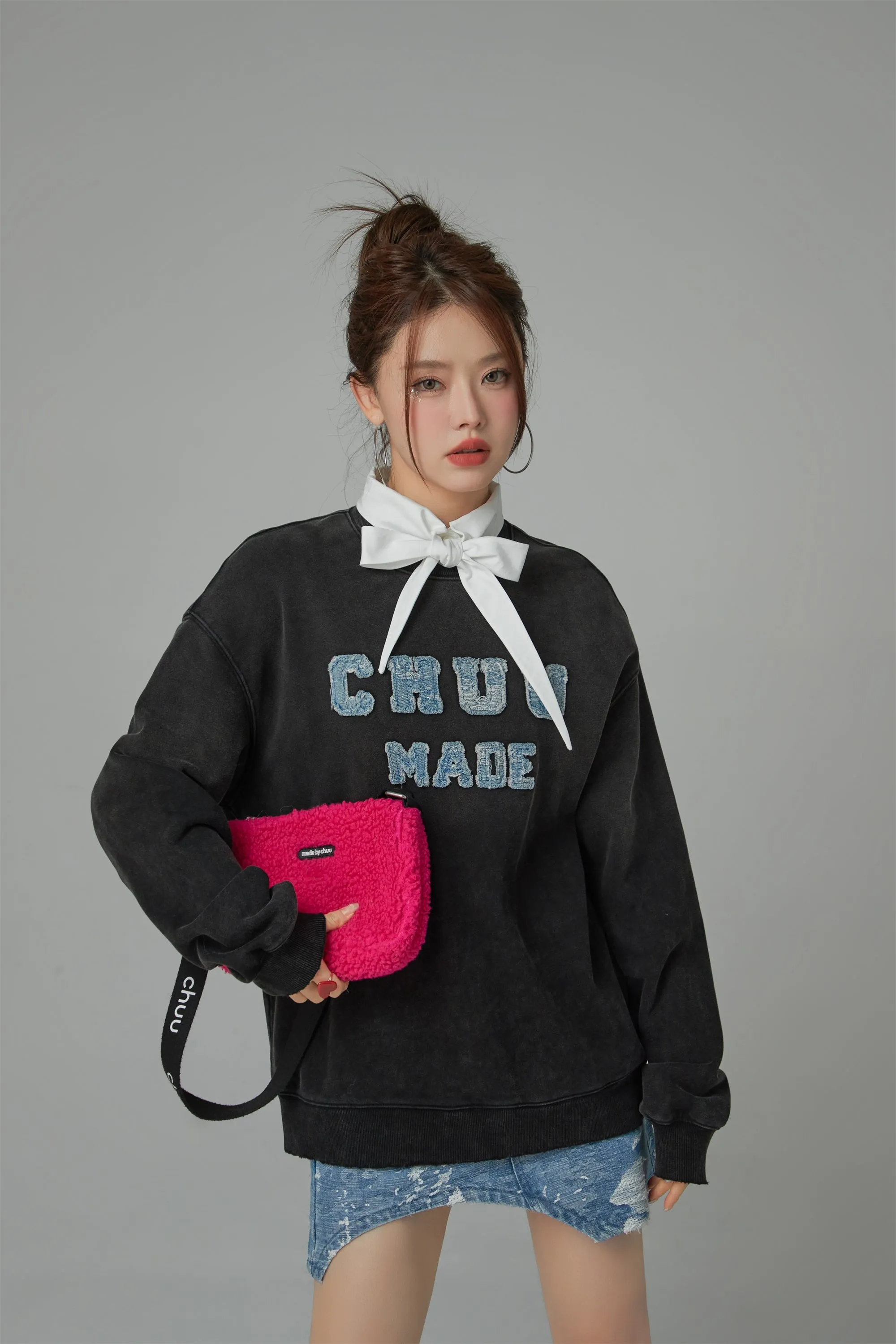 Chuu Made Washed Loose Fit Sweatshirt