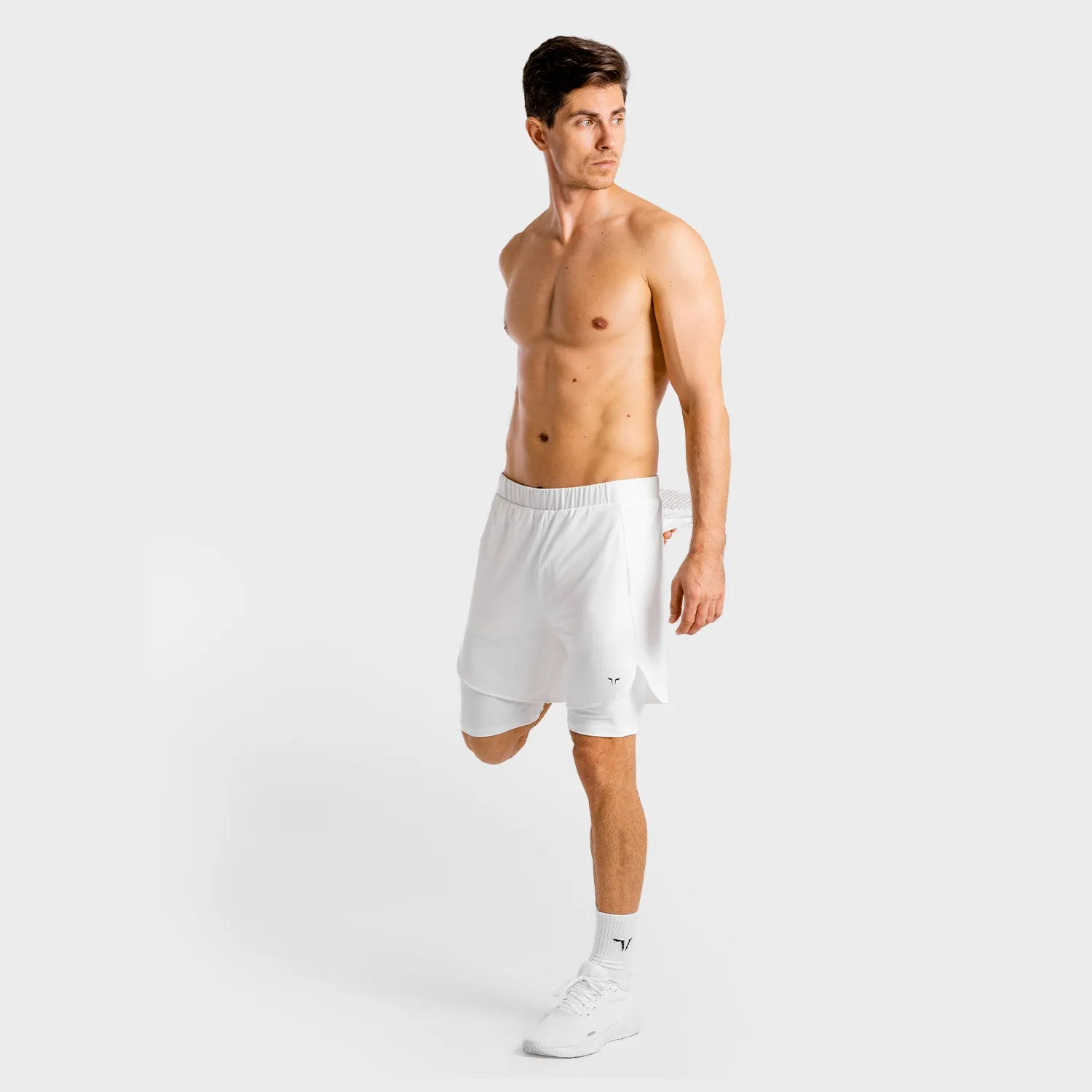 Core Mesh 2-in-1 Shorts - White