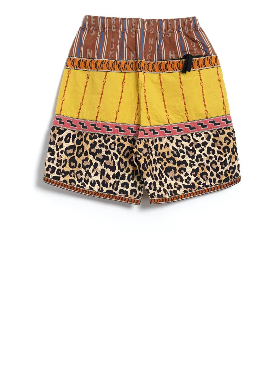 CRAZY PATCHWORK | Eco Baka Shorts | Yellow