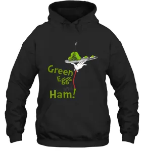 Dr Seuss Green Eggs and Ham Title Hoodie