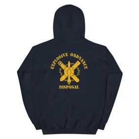 Explosive Ordnance Disposal EOD Logo Aged Unisex Hoodie