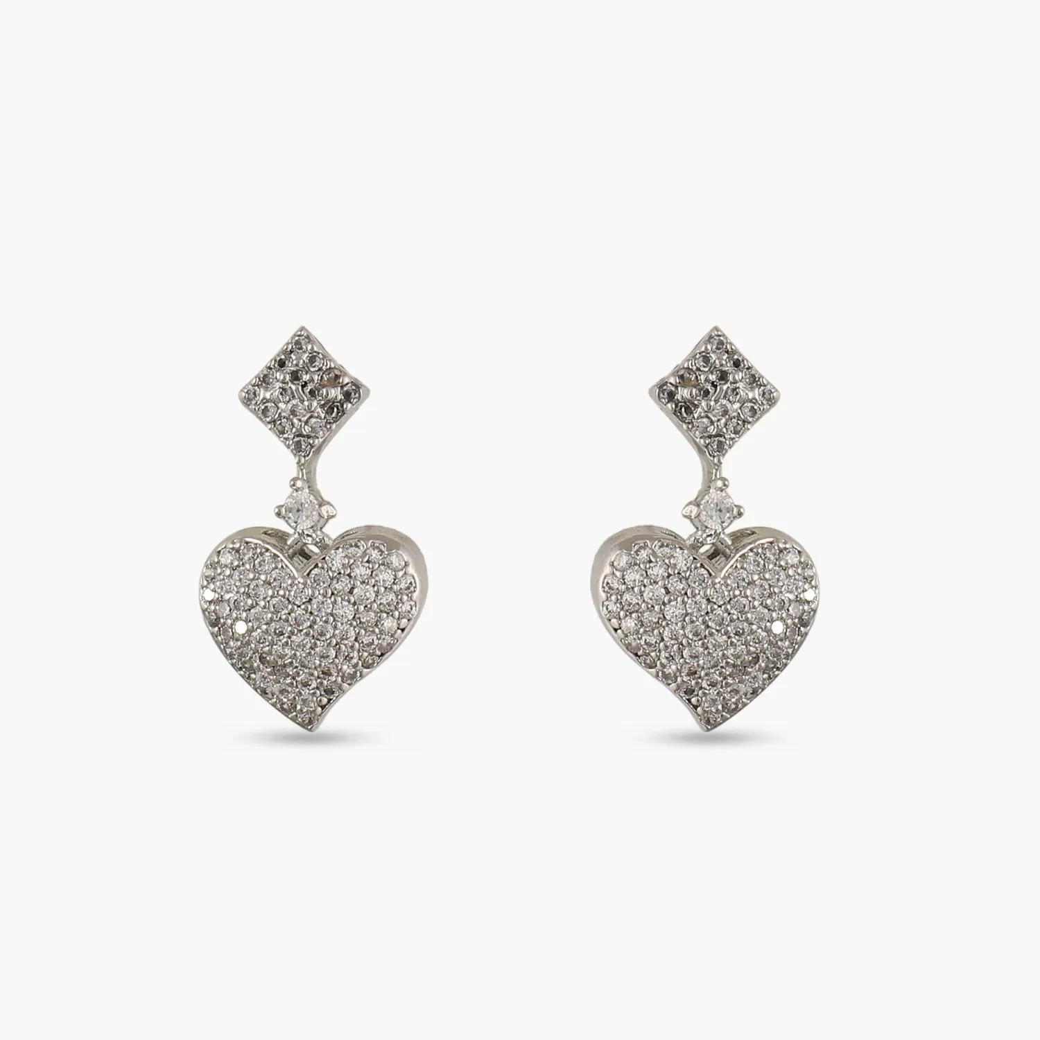 Forever Love CZ Drop Earrings