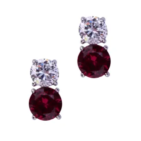 Jessica Earrings (Small Ruby)