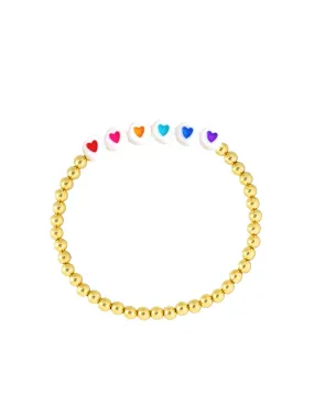 Kid Rainbow Hope Stretch Bracelet