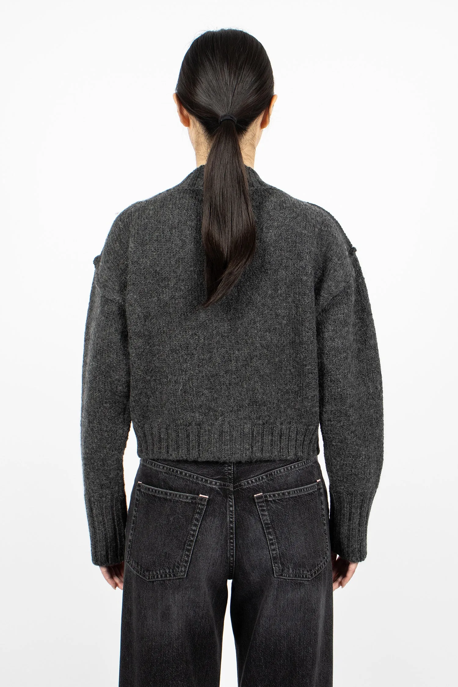 Knit Cardigan Anthracite Grey