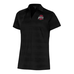 Ladies Ohio State Buckeyes Compass Black Polo