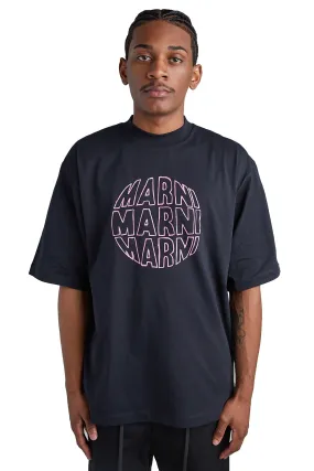 Marni Circular Logo Tee 'Black'