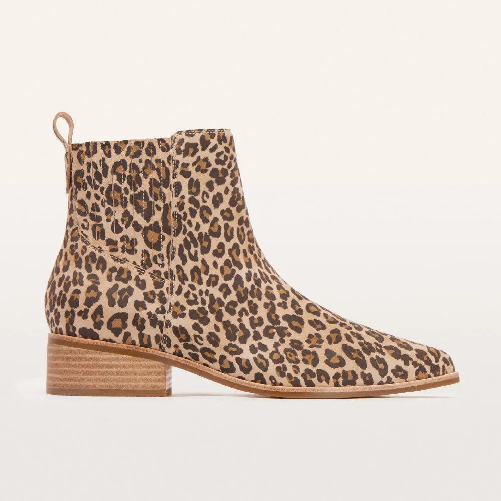 Nina Camel Leopard Print