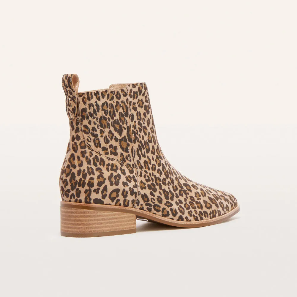 Nina Camel Leopard Print