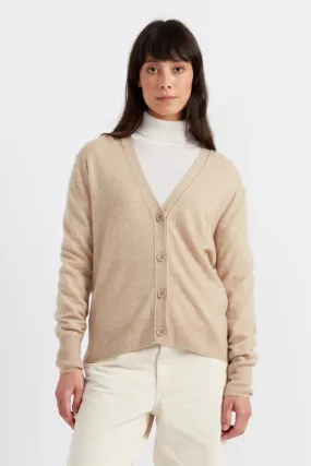 Oatmeal Cashmere Cardigan