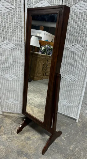 Pier 1 Imports Cheval Style Mirrored Jewelry Armoire