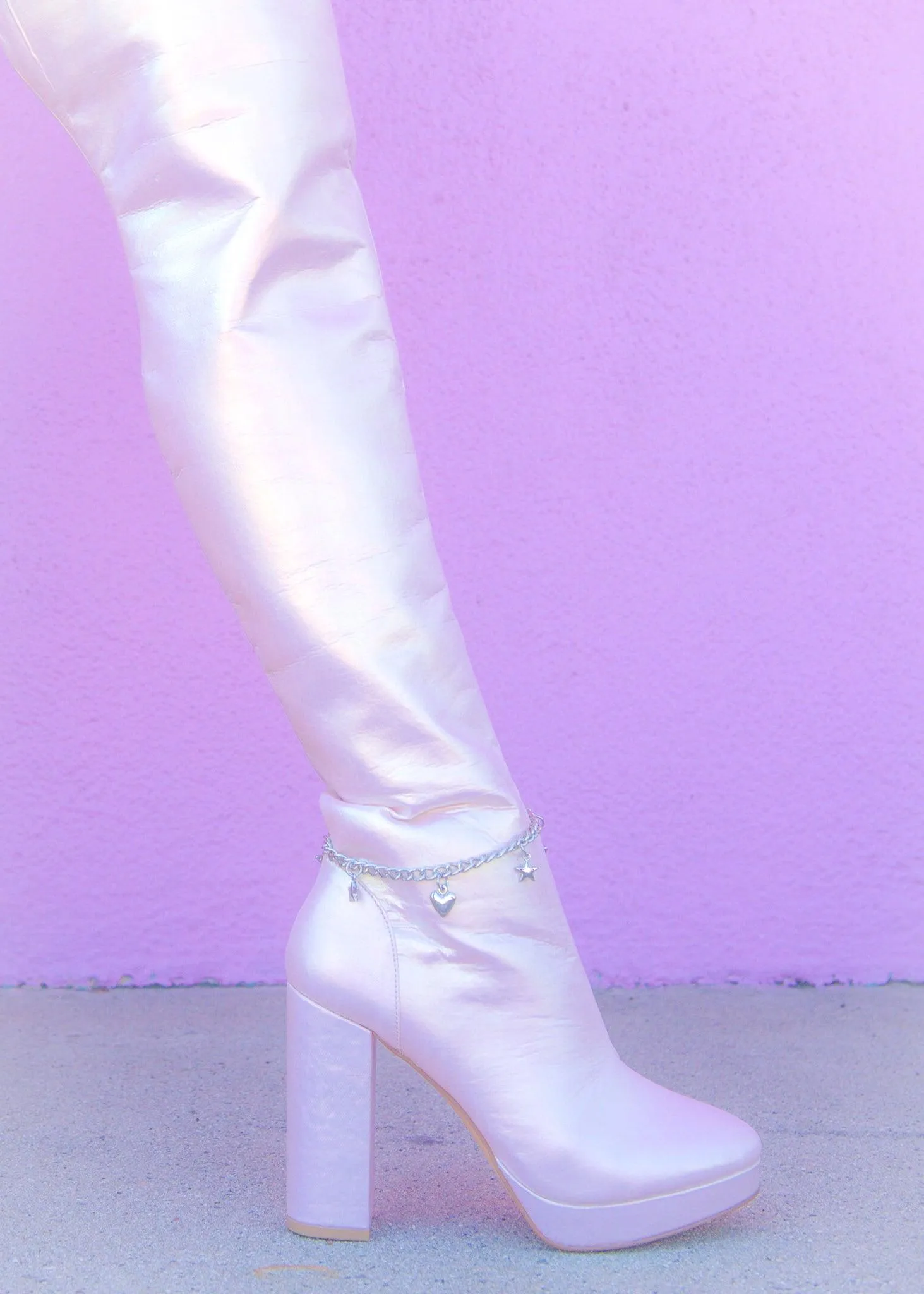 Pink Fairy Star High Boot