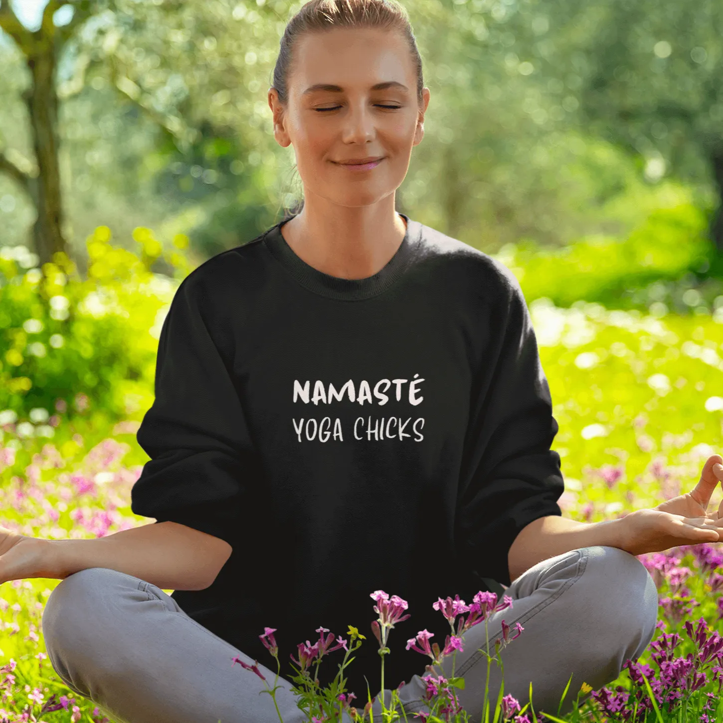 Premium Organic Sweatshirt | Yoga Chicks