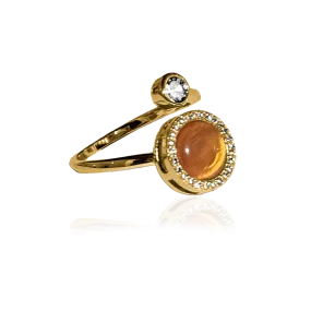 QUEEN BI - MOON OF GODDESS RING Orange