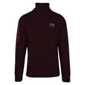 Realtree Men's Sweater Burgundy Mock Neck Long Sleeve (S01)