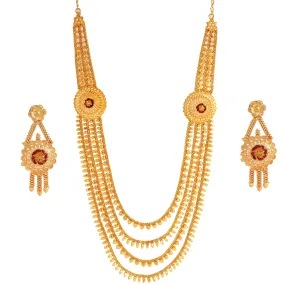 Round Motif Lahara Necklace Set